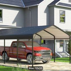 20x12 outdoor metal carport