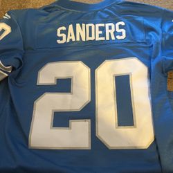 Reebok Vintage Collection NFL Throwbacks Barry Sanders Detroit Lions 1996 Jersey Stitch
