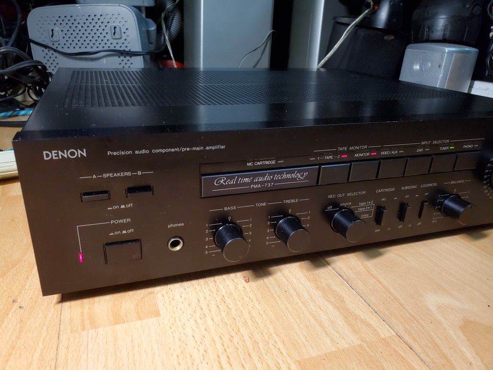Denon precision Audio Componeint/Pre-main Amplifier Real Time Audio Technology PMA-737
