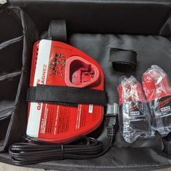 Milwaukee M12 2.0 Batteries, Charger, and M12 Fuel Soft Case 