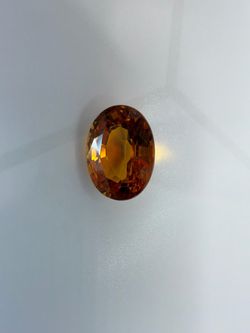 GIA 2.98 Ct Natural Orange Sapphire Oval Loose Gemstone 9.36 x 6.98 x 5.04 mm