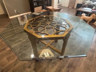 MOVING - Rare Glass Dining Table