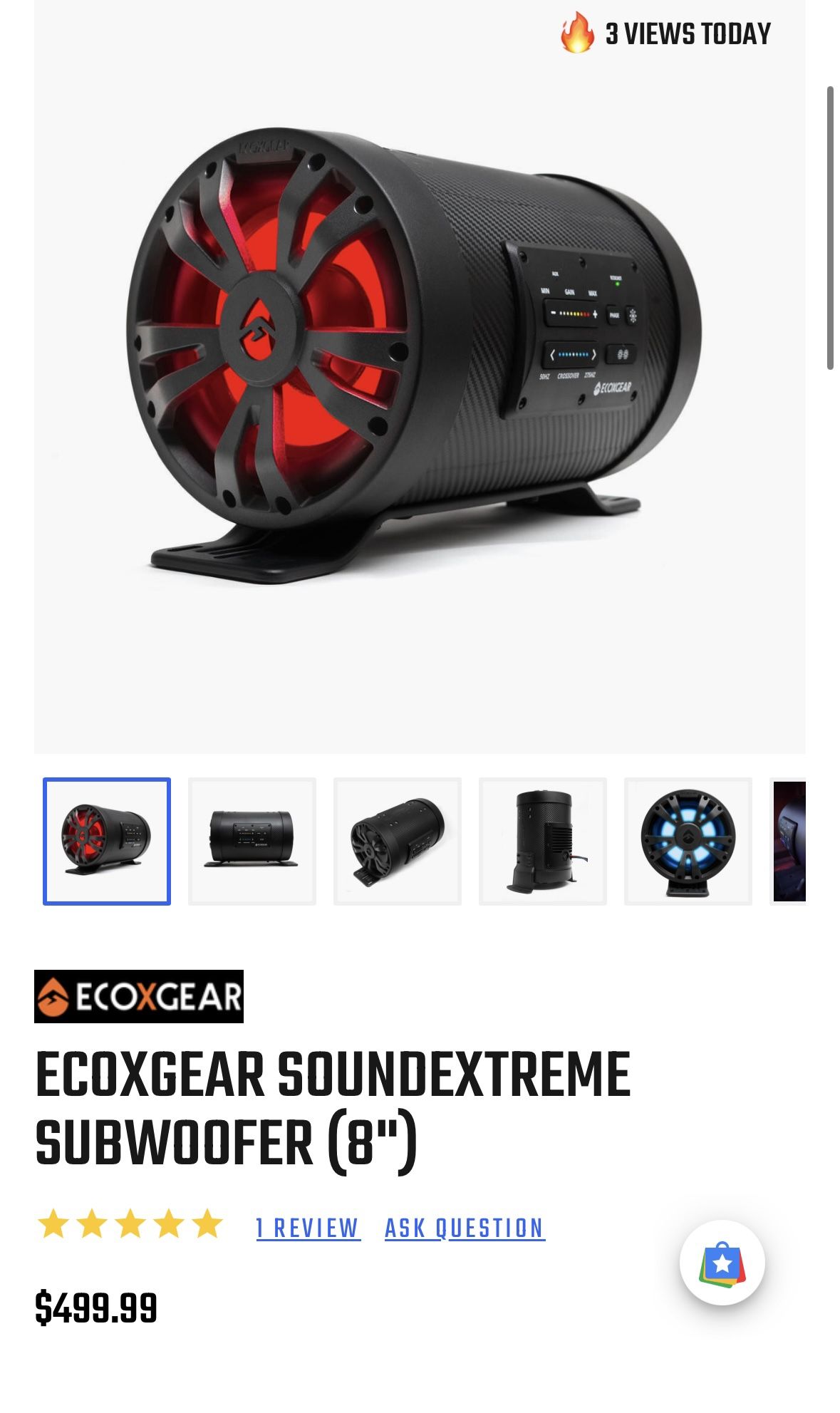 Ecoxgear SoundExtreme Es08 8” Sub