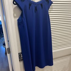Blue Cutout Dress L 