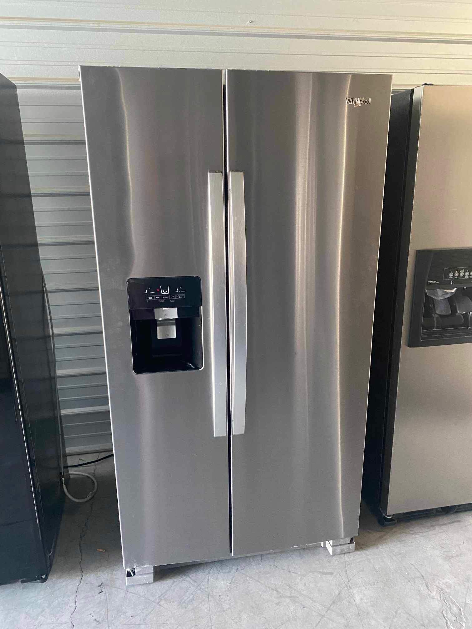 Beautiful Whirlpool Side By Side Refrigerator Stainless Still Working