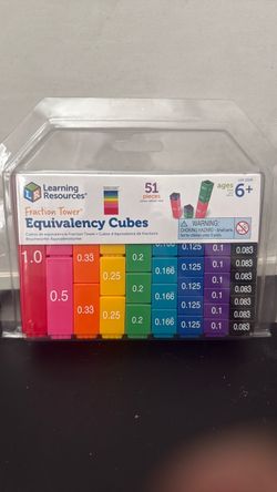 Learning Resources Fraction Tower Equivalency Cubes  homeschool tutoring