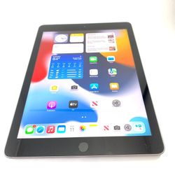 Apple iPad 6 32GB Cellular Unlocked 9.7” Fully Functional Hairline Crack