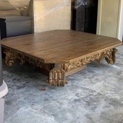 Wood work Center piece/coffee table 