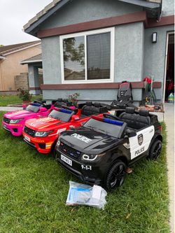 Kids Ride-On Police SUV Toy Car