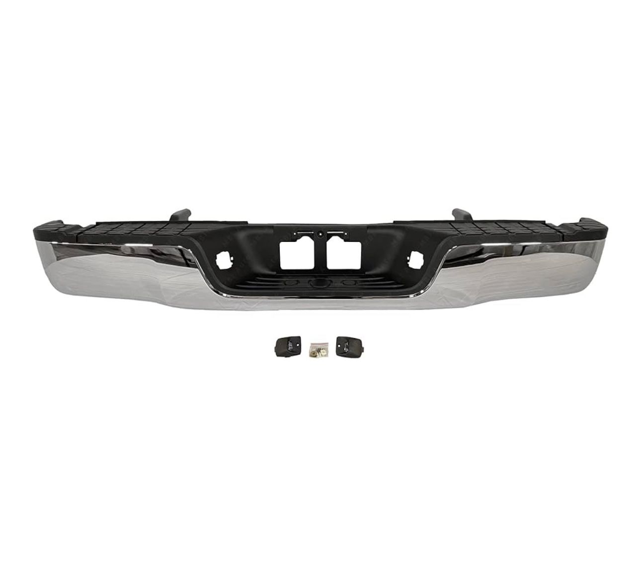 Chrome, Steel Rear Step Bumper Assembly for 2007-2013 Toyota Tundra 07-13