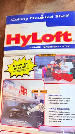 Brand New HyLoft 45” x 45” Overhead Garage Storage Rack