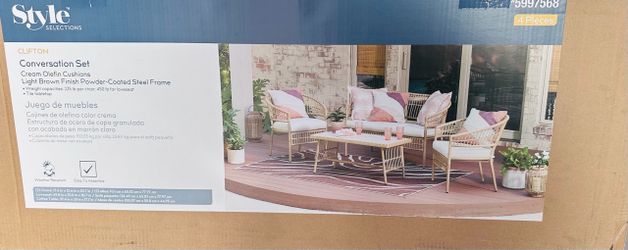 Style Selections Clifton 4-Piece Conversation Set