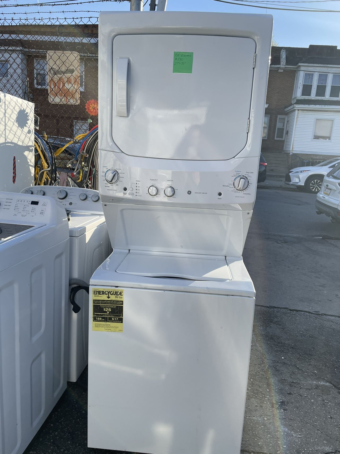 GE 27” Electric Stackable-Washer and Dryer