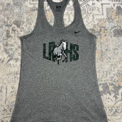 Nike Dri-Fit Slim Fit Gray Tank Top LRHS Horse Women's Size S  