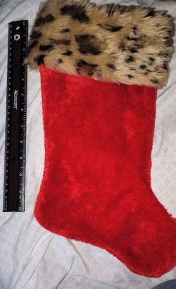Leapord Print Stocking