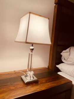 Beautiful Antique Nightstand/Table Lamp. Nice and cozy. Like new condition. 22” tall with shade. Great bargain. Night stand is not for sale.