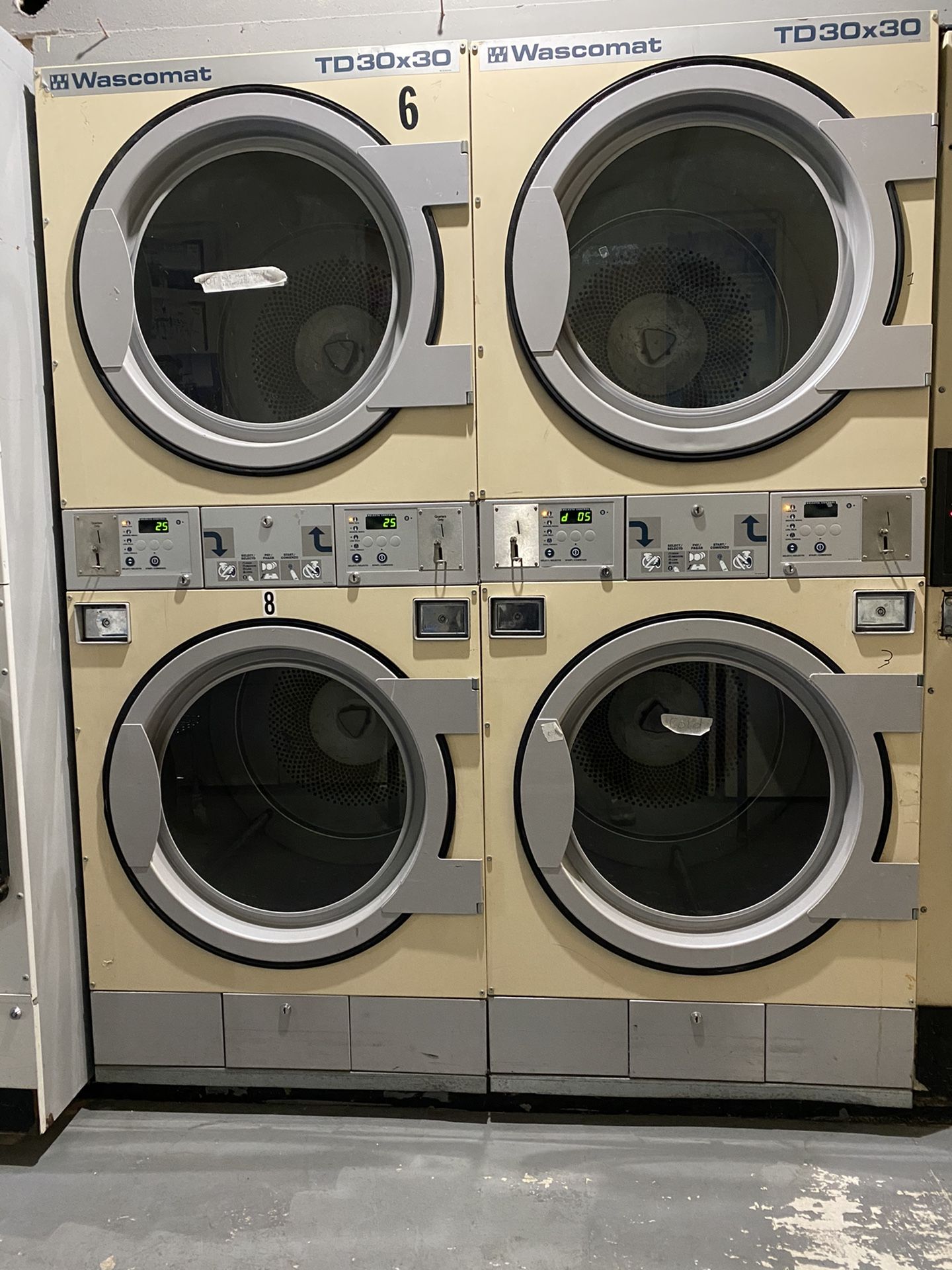 30 Ib Wascomat stack Commercial Dryer, 2 available