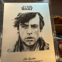 Agro, Luke Skywalker Silver foil collectible