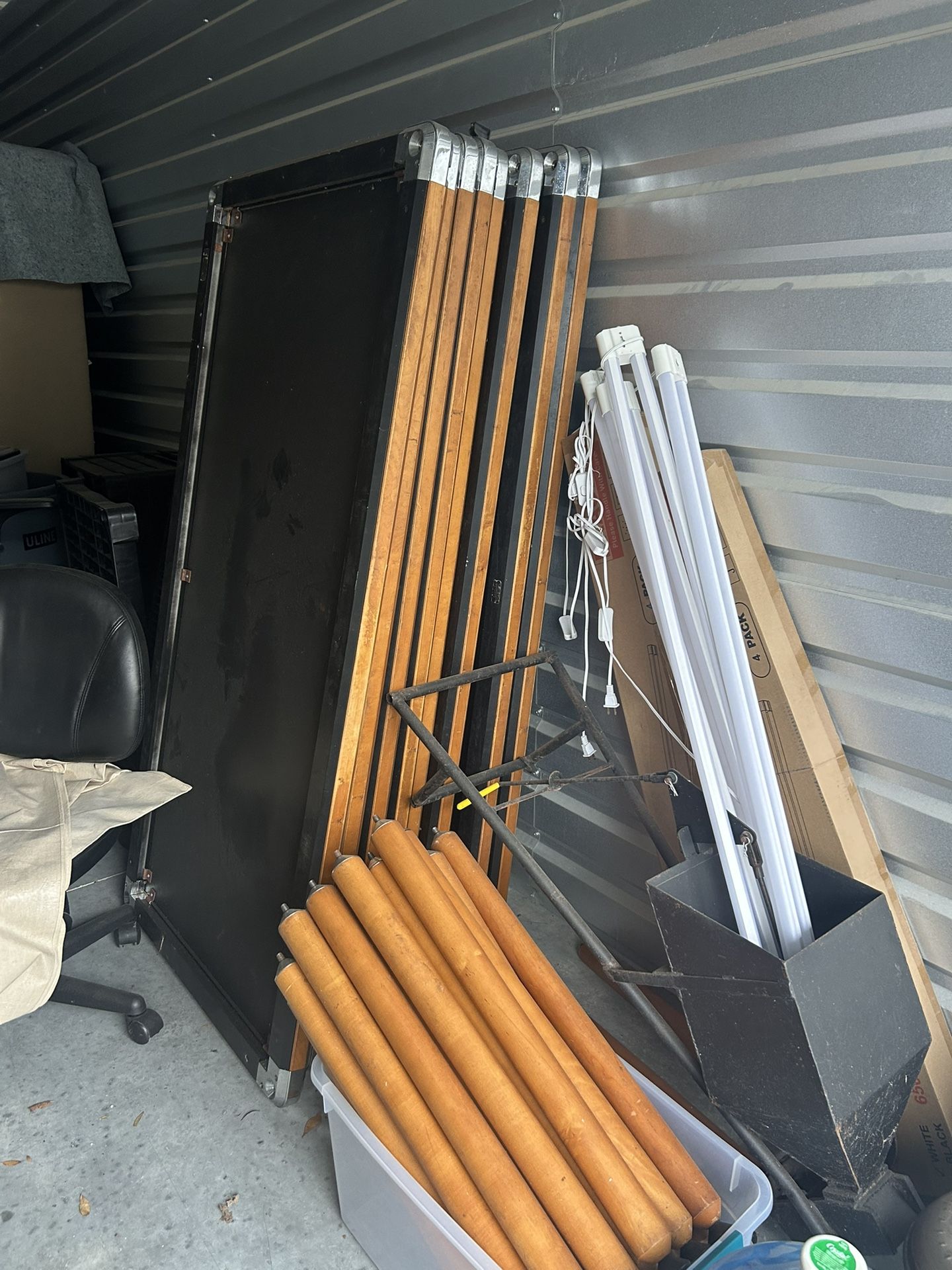 Shelves Chairs Mattresses Desks Cots Gas Cans Tables