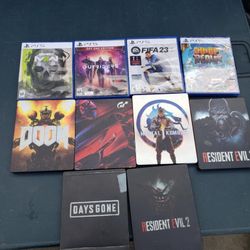 $100! For 4 New PS5 plastic Game. $30! Each. The Steelbook game is $60! Or 2 For $100!. Playstation 5 PS5 PS4 Games trade for PSA cards