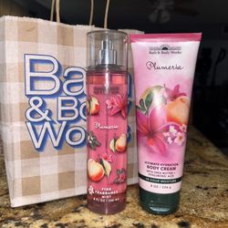 Bath & Body Works Plumeria Set 