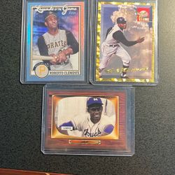 Roberto Clemente 3 Baseball Card Lot