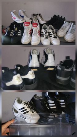 ( 7 Nike pairs of men shoes size 10"  & .only one size 8-1/2. Make n offert  $35 each or all for $180 today