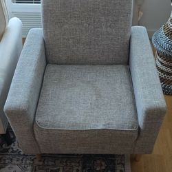 Gray Accent Chair 