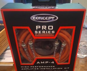Concept Pro Series 4 Gauge Amp Kit Brand New In The Box