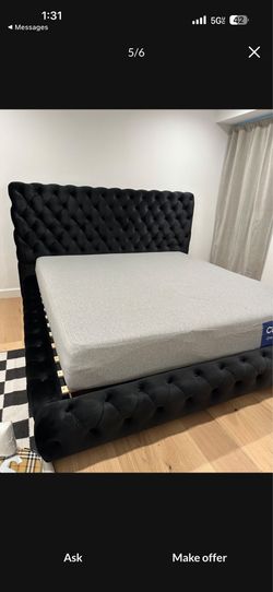 NEW KING BED FRAME WITH MATTRESS