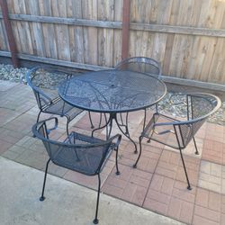 Wrought Iron Patio Set