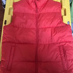 Kids Size 10/12 Like New Old Navy Orange Puffer Vest 
