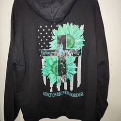 XL Hoodie Addiction Recovery Awareness