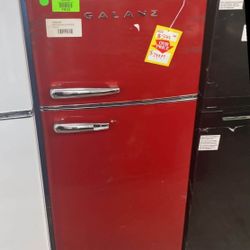 Galanz Retro Refrigerator, 10.0 Cu Ft, Red