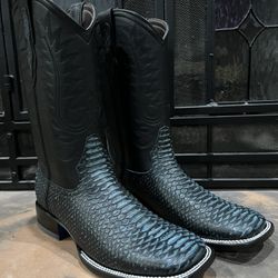 Western Boots Python 🐍 Square Toe
