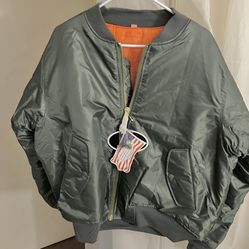 Rothco MA-1 Flight Jacket LARGE Sage Green NEW