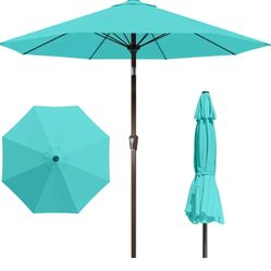 Aqua blue Patio Umbrella