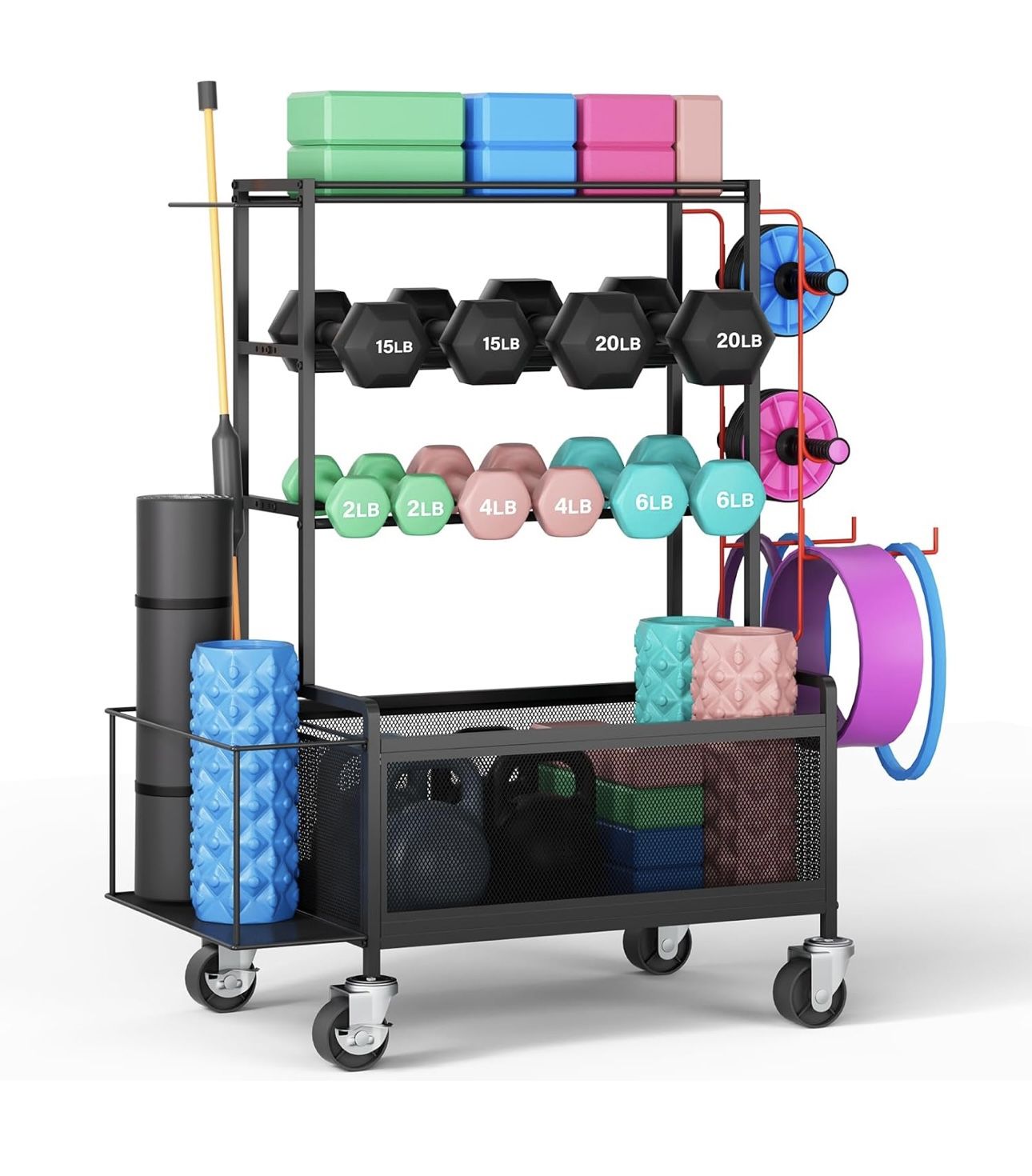 Weight Rack, Gym Equipment Organizer