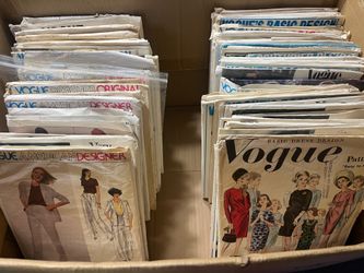 Lot of around 150 vintage Vogue Seeing Patterns