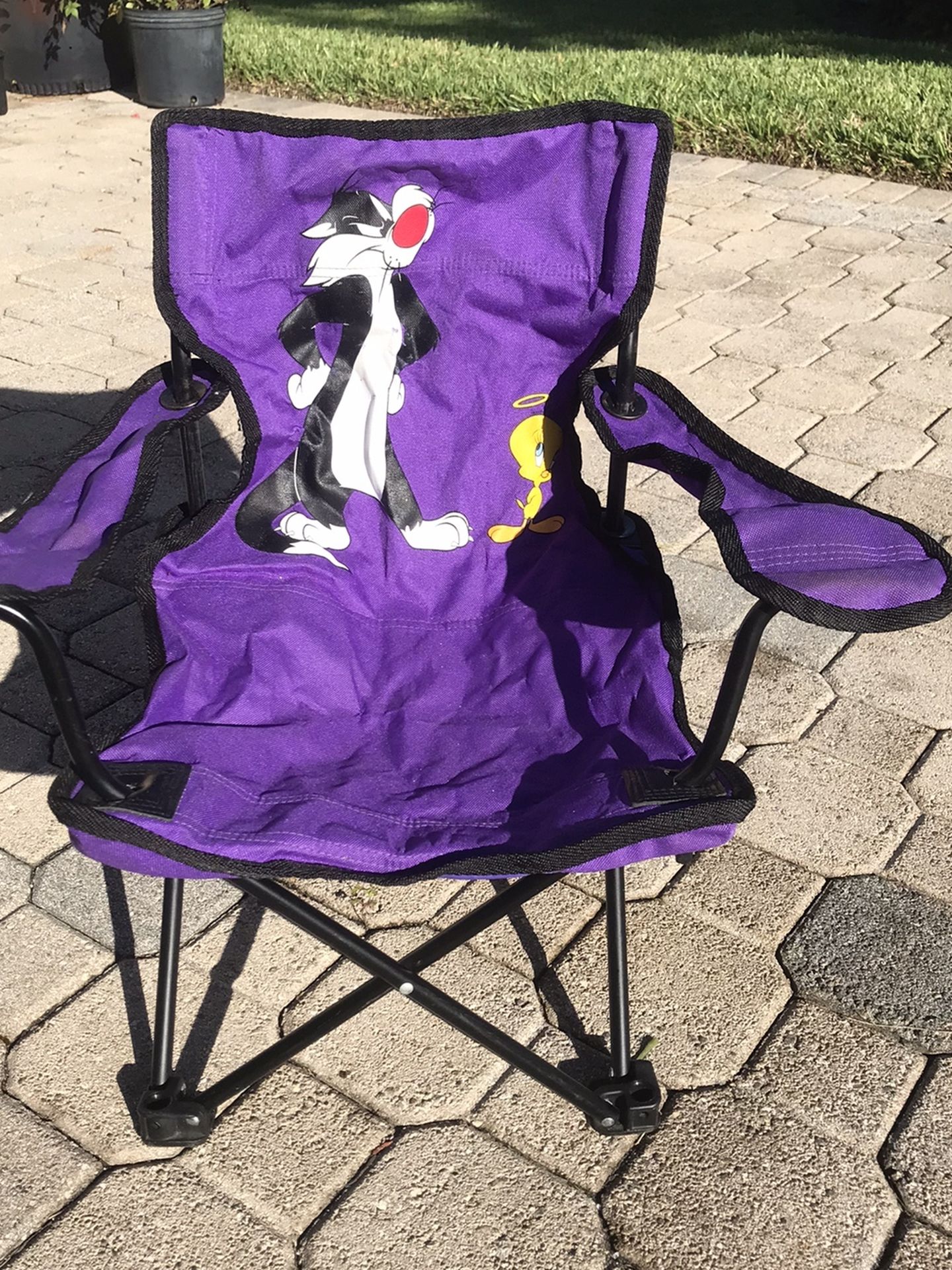 Kids Folding Chair W Sleeve To Carry