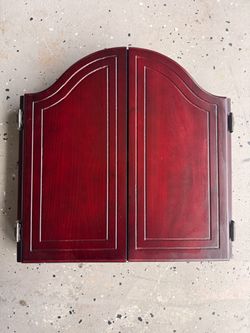 Dart board cabinet