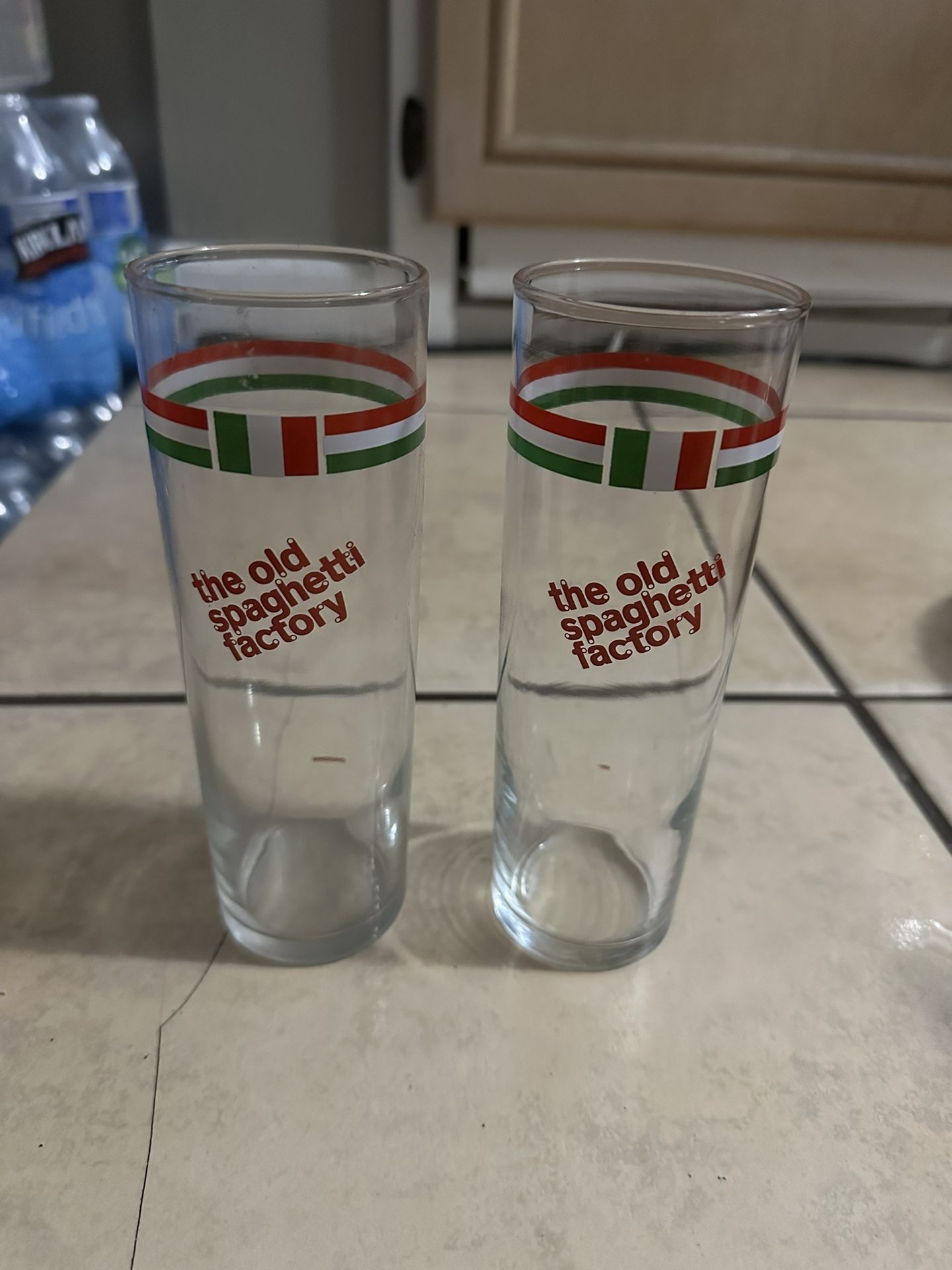 The Old Spaghetti Factory Italian Soda Glasses Set of 2 - 7 inch