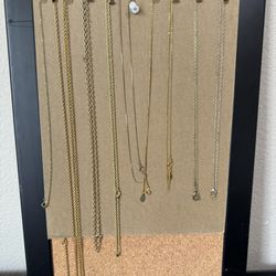 10 Costume Jewelry Chain Necklaces Multiple