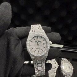 Ap Moissanite Watch Iced Out Brand New 