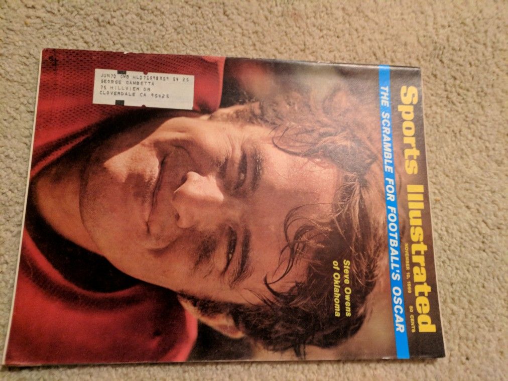 1969 sports illustrated Steve Owens