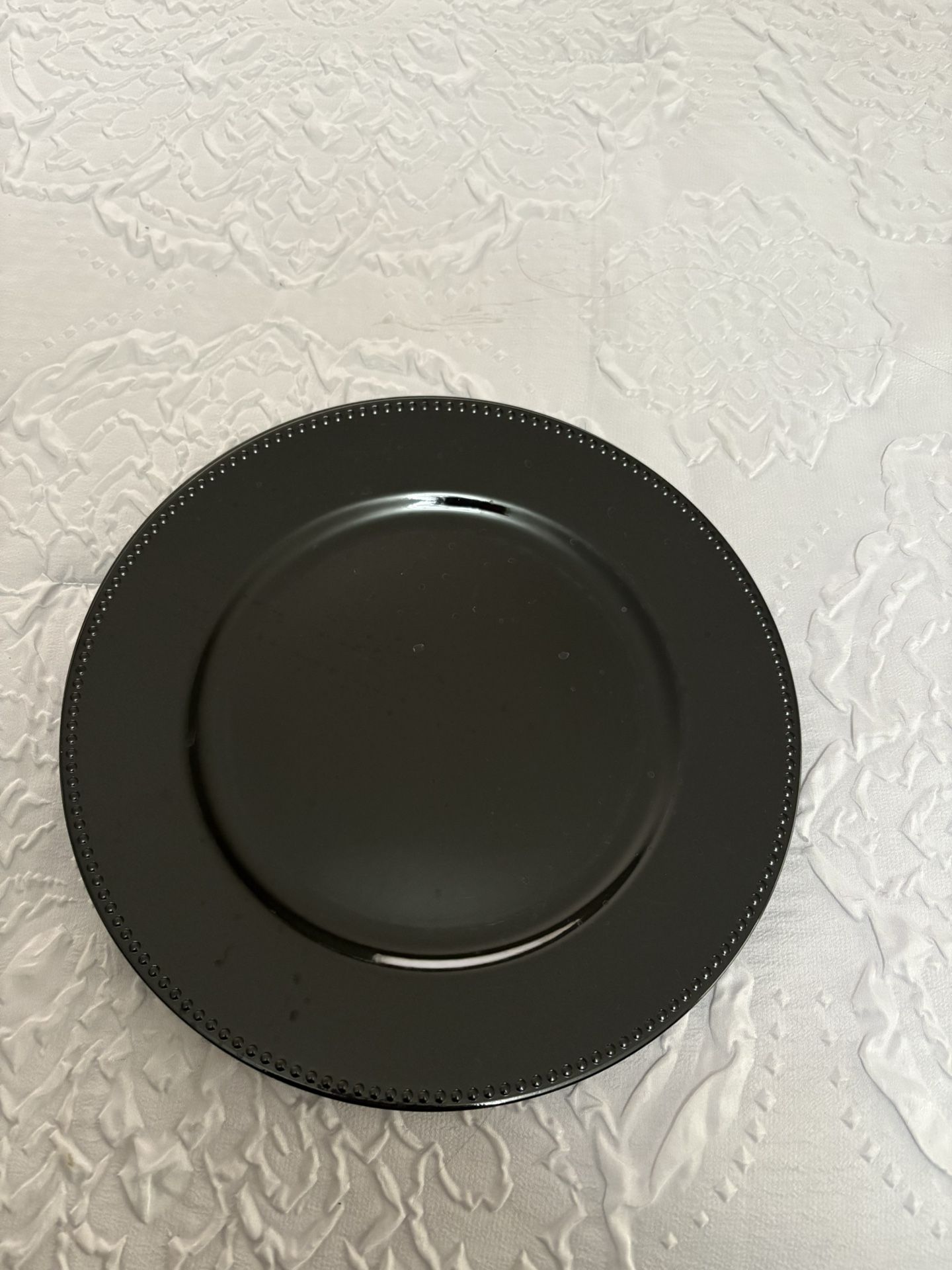 Black Charger Plate (100 Pcs)