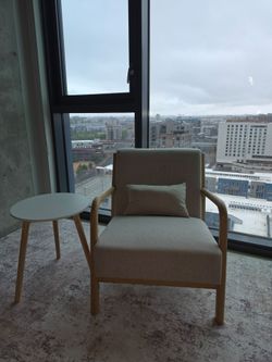 Modern Accent Chair with Pillow