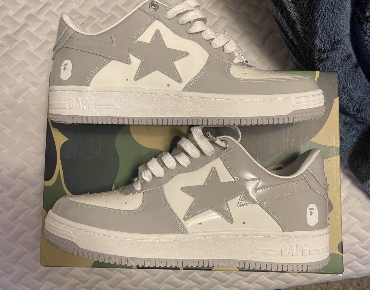 Bapesta Light Grey Size 10