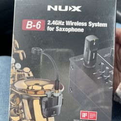 Nux b6 wireless saxophone microphone system Brand new in sealed box