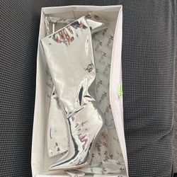 metallic boots